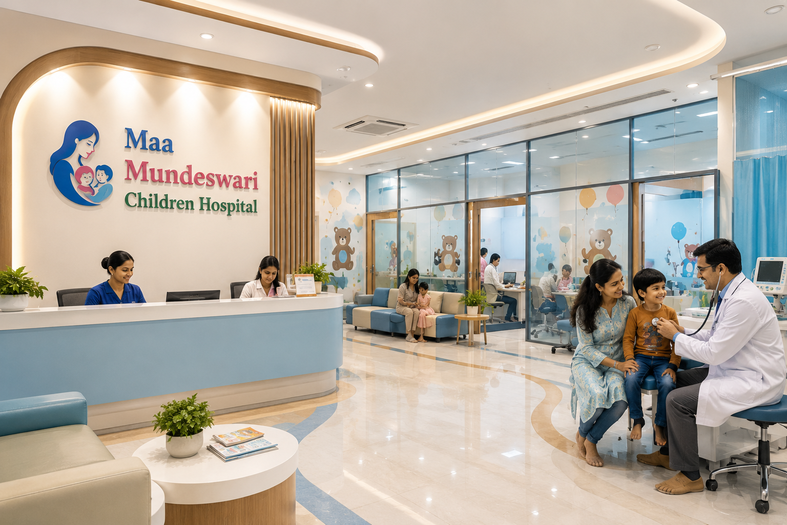 Happy child at Maa Mundeshwari Children Hospital